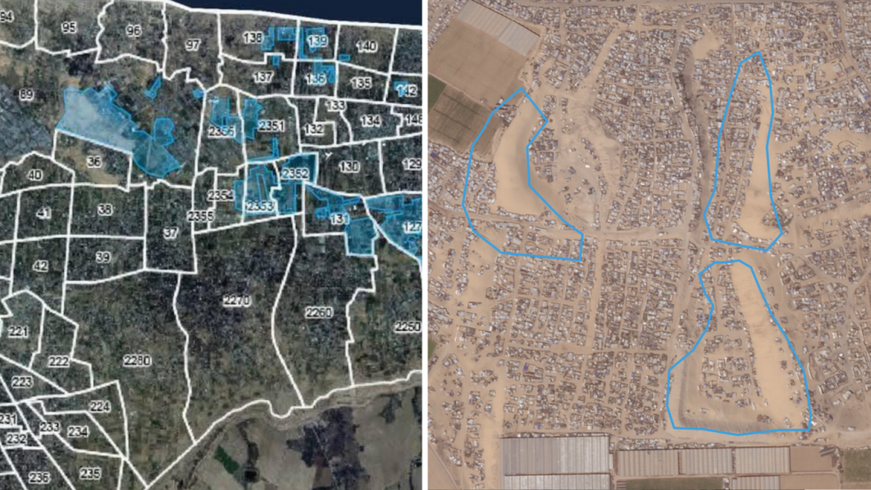À Gaza, l’armée israélienne dirige les déplacés vers des zones dangereuses ou déjà occupées À Gaza, l’armée israélienne dirige les déplacés vers des zones dangereuses ou déjà occupées