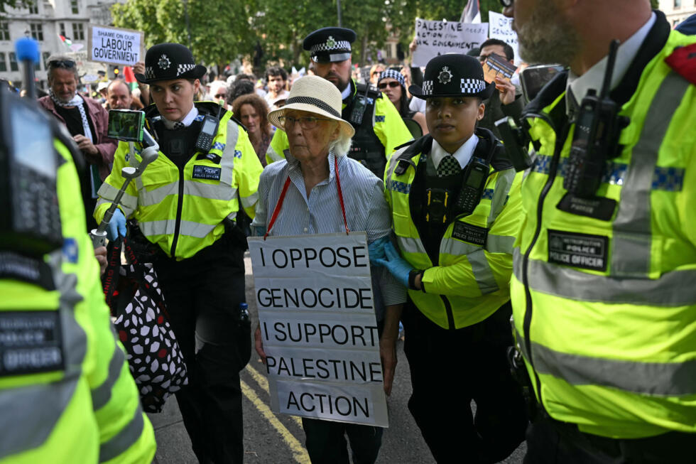 Royaume-Uni : plus de 400 arrestations lors d'un rassemblement de soutien à Palestine Action