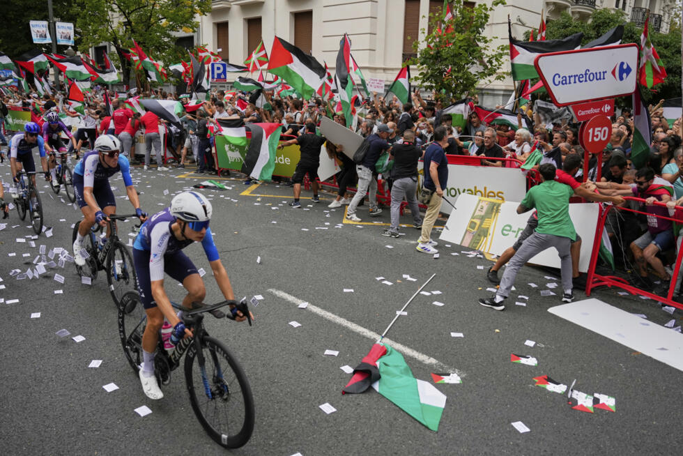 Manifestations propalestiniennes : Madrid muscle sa sécurité pour l'arrivée de la Vuelta dimanche