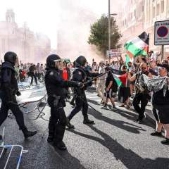 Vuelta : des manifestants propalestiniens envahissent le parcours, la dernière étape définitivement arrêtée Vuelta : des manifestants propalestiniens envahissent le parcours, la dernière étape définitivement arrêtée