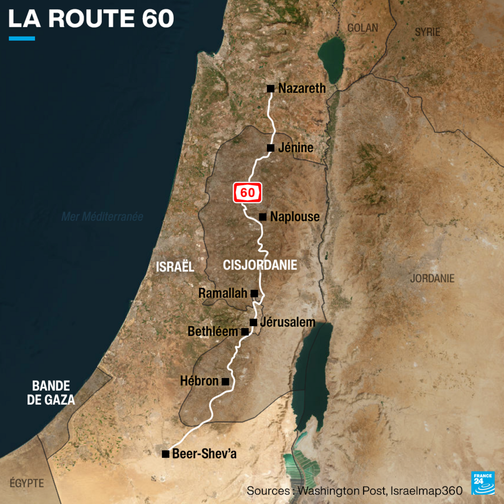 Cisjordanie, route 60 : l'incontournable "route de la mort" pour des milliers de Palestiniens