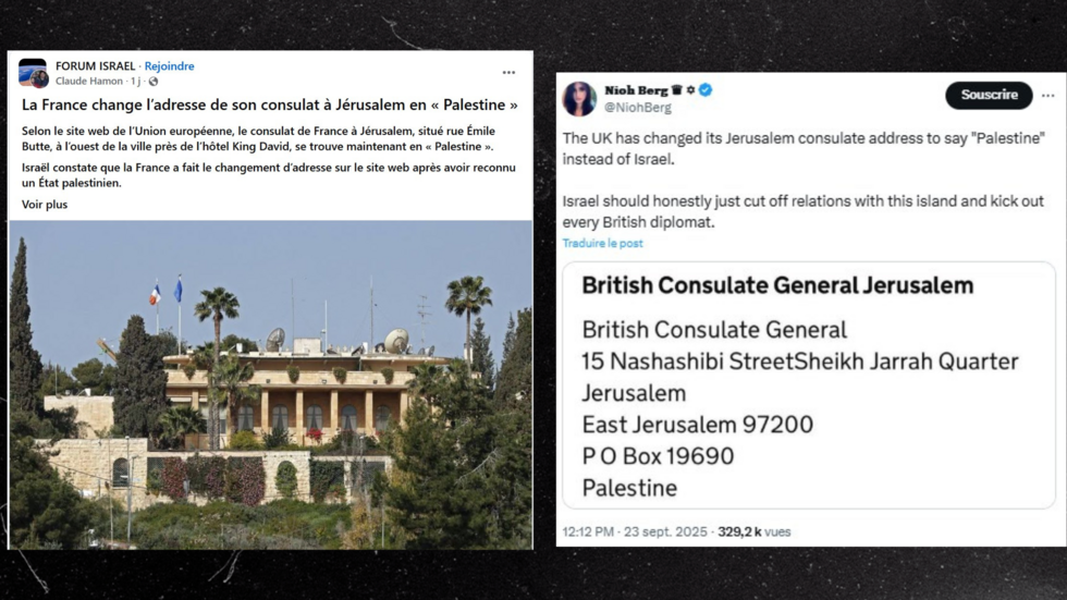 Reconnaissance de la Palestine : confusion et erreurs autour des consulats britannique et français