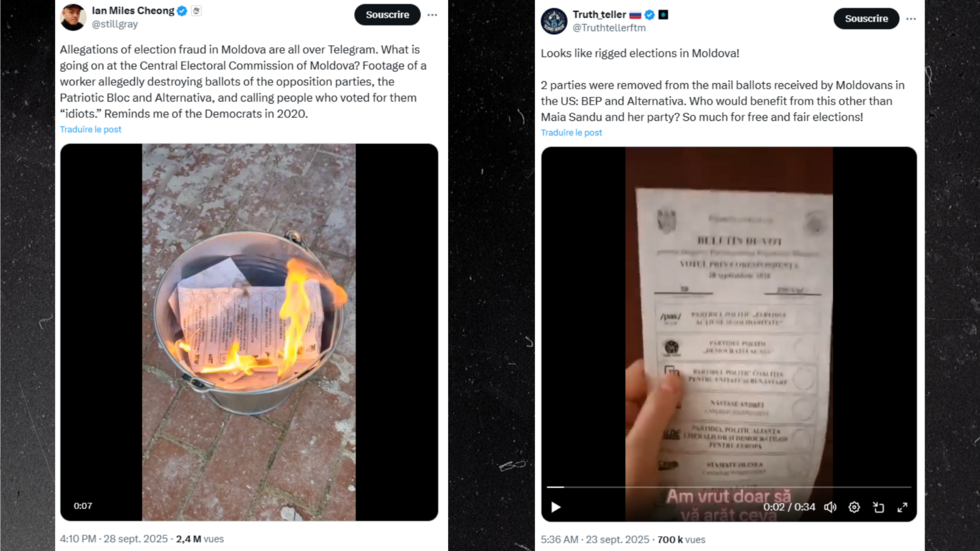 Moldavie : pourquoi peut-on douter de ces vidéos dénonçant des "élections truquées"