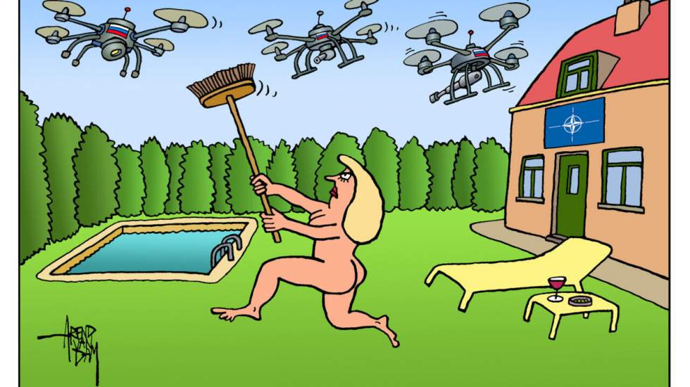 L'actu en dessin : la chasse aux drones russes est ouverte en Europe