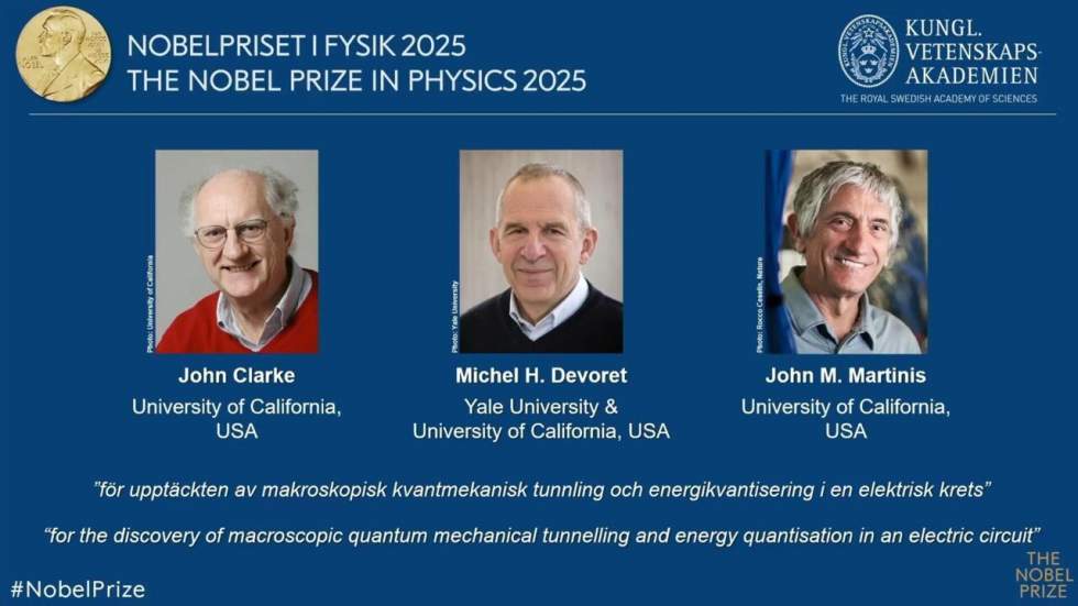 Le Nobel de physique décerné à un trio dont le Français Michel Devoret