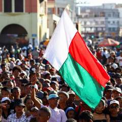 À Madagascar, le président contesté Andry Rajoelina écarte toute démission À Madagascar, le président contesté Andry Rajoelina écarte toute démission