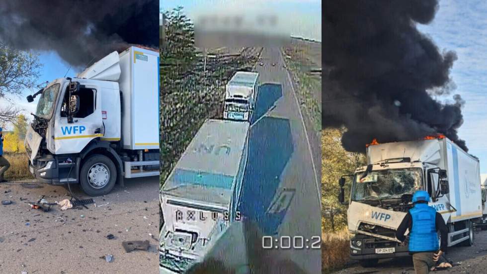 Ukraine : des blogueurs russes publient les images de l'attaque d'un convoi de l’ONU par des drones Ukraine : des blogueurs russes publient les images de l'attaque d'un convoi de l’ONU par des drones