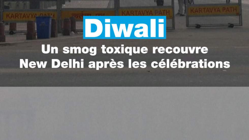 Après Diwali, New Delhi suffoque Après Diwali, New Delhi suffoque