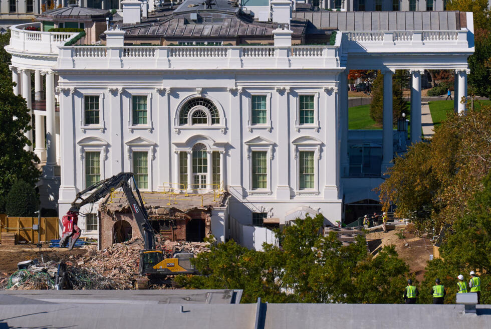 Chantier de la Maison Blanche : Donald Trump fait disparaître 123 ans d'histoire sous des gravats Chantier de la Maison Blanche : Donald Trump fait disparaître 123 ans d'histoire sous des gravats