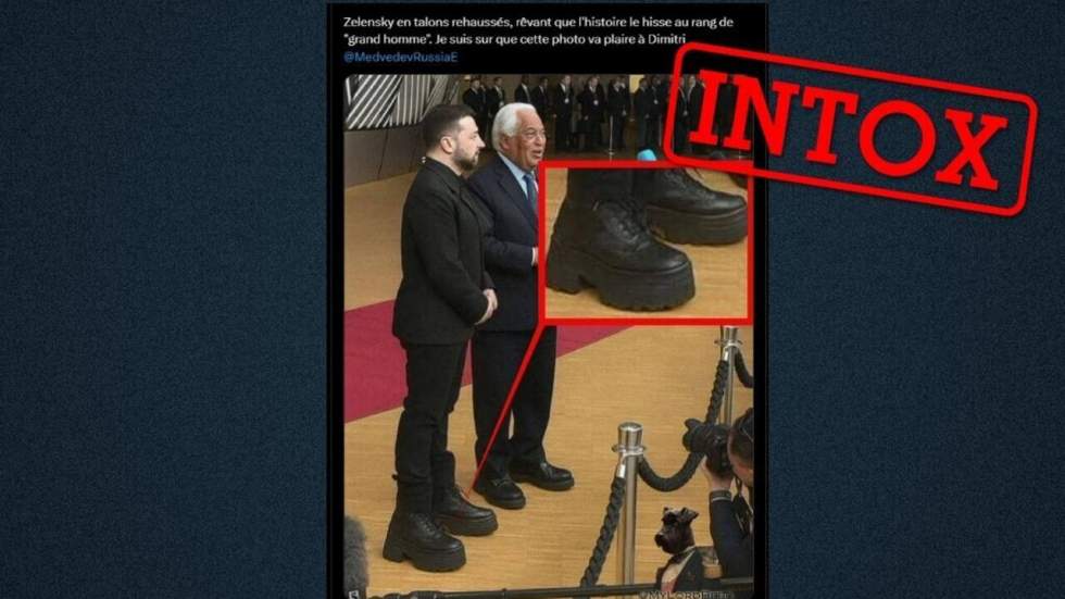 Non, Volodymyr Zelensky n’a pas porté des talons compensés à un sommet européen Non, Volodymyr Zelensky n’a pas porté des talons compensés à un sommet européen