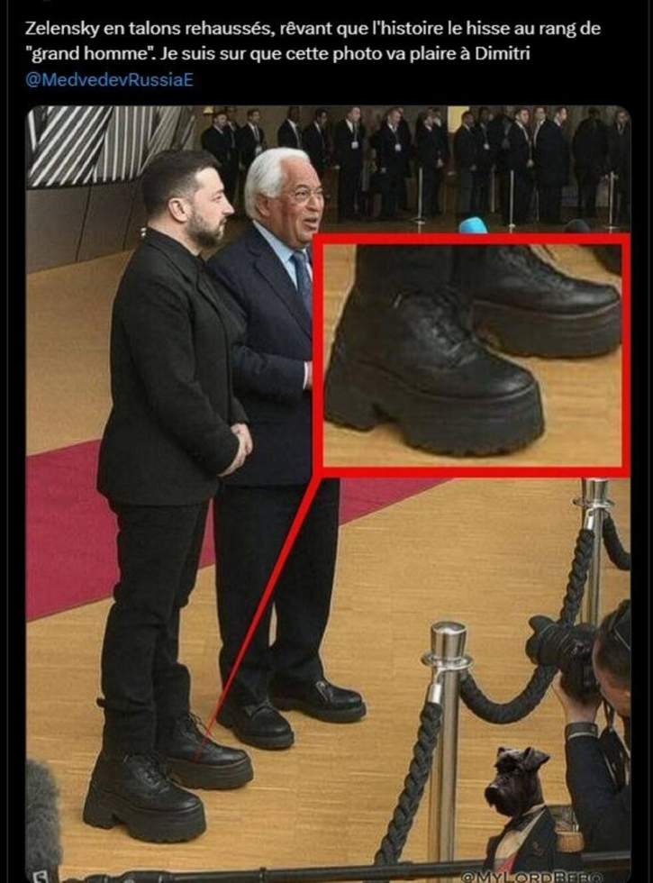 Non, Volodymyr Zelensky n’a pas porté des talons compensés à un sommet européen Non, Volodymyr Zelensky n’a pas porté des talons compensés à un sommet européen