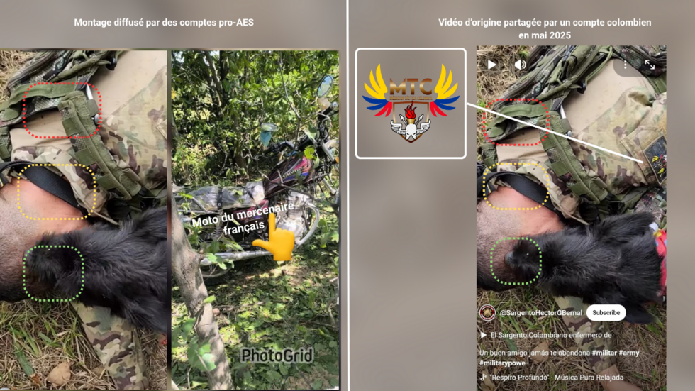 Sahel : non, ces photos ne montrent pas un mercenaire français tué au Mali Sahel : non, ces photos ne montrent pas un mercenaire français tué au Mali