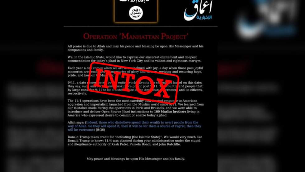 De 4chan à X : itinéraire d’un faux communiqué du groupe EI sur la victoire de Zohran Mamdani De 4chan à X : itinéraire d’un faux communiqué du groupe EI sur la victoire de Zohran Mamdani