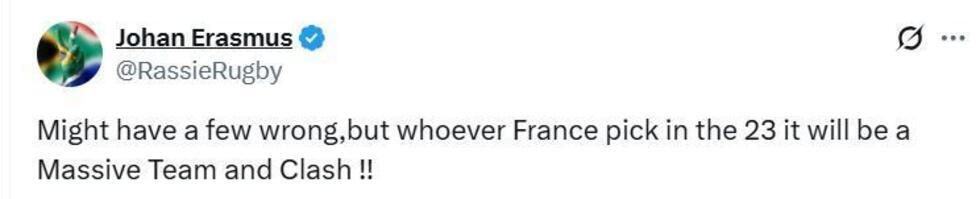 Rugby : Rassie Erasmus mise aussi sur les réseaux pour préparer les Springboks face aux Bleus Rugby : Rassie Erasmus mise aussi sur les réseaux pour préparer les Springboks face aux Bleus