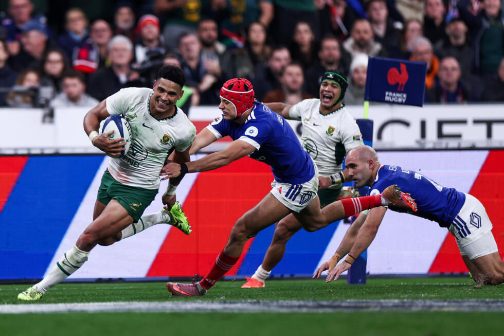 Rugby : les Bleus encore battus par l'Afrique du Sud, deux ans après le cauchemar du Mondial Rugby : les Bleus encore battus par l'Afrique du Sud, deux ans après le cauchemar du Mondial