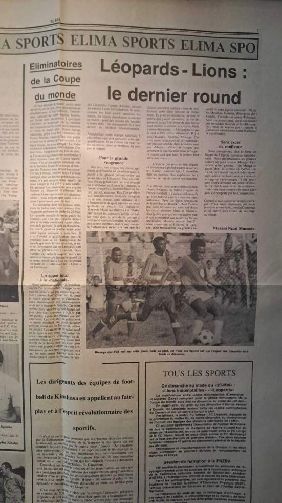 Cameroun – RD Congo : 5 matches historiques entre les Léopards et les Lions dans la quête du Mondial