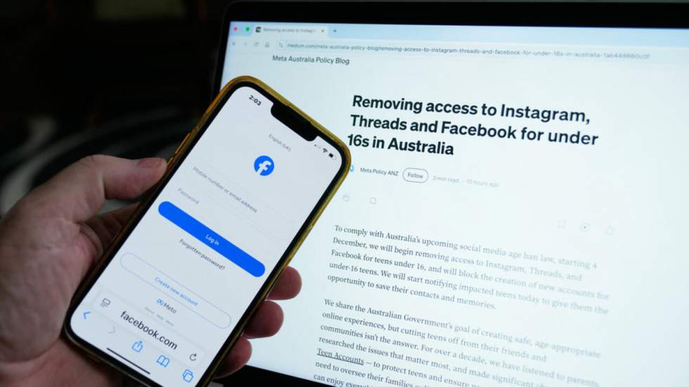 En Australie, Meta commence l'exclusion des moins de 16 ans de ses plateformes