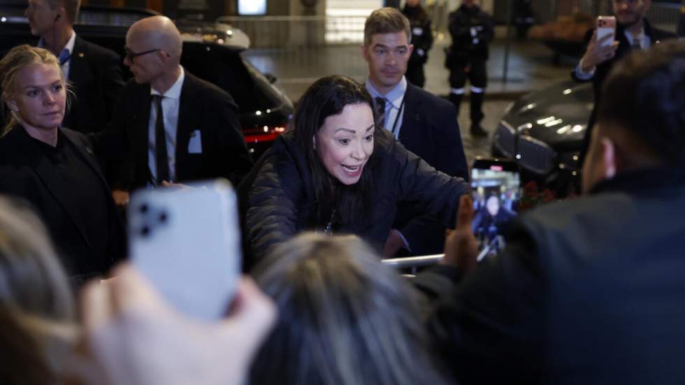 L'opposante vénézuélienne et prix Nobel de la paix Maria Corina Machado réapparait en public à Oslo L'opposante vénézuélienne et prix Nobel de la paix Maria Corina Machado réapparait en public à Oslo