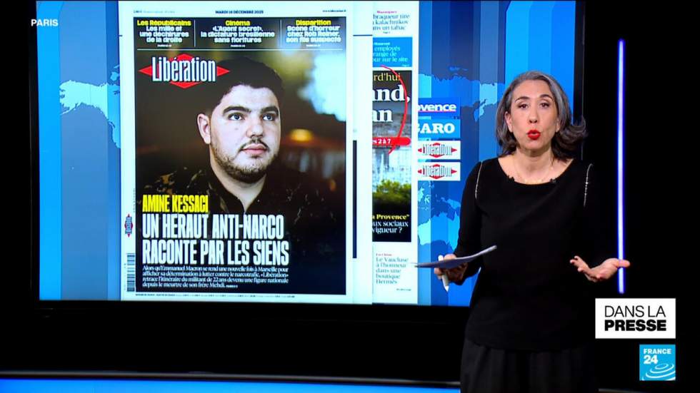 À Marseille, Macron promet la "guerre" au narcotrafic, rend hommage à Mehdi Kessaci