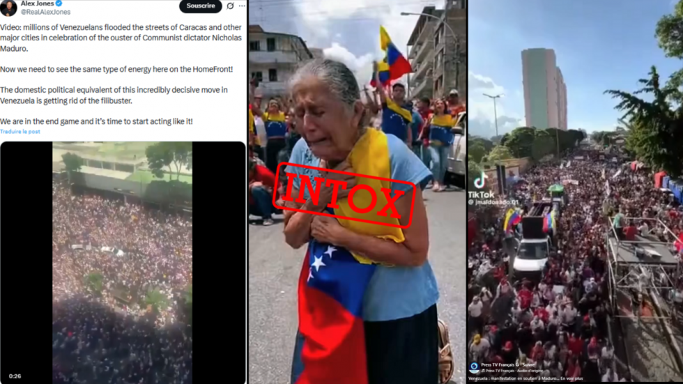 Venezuela : le vrai du faux sur les images de manifestation à Caracas Venezuela : le vrai du faux sur les images de manifestation à Caracas