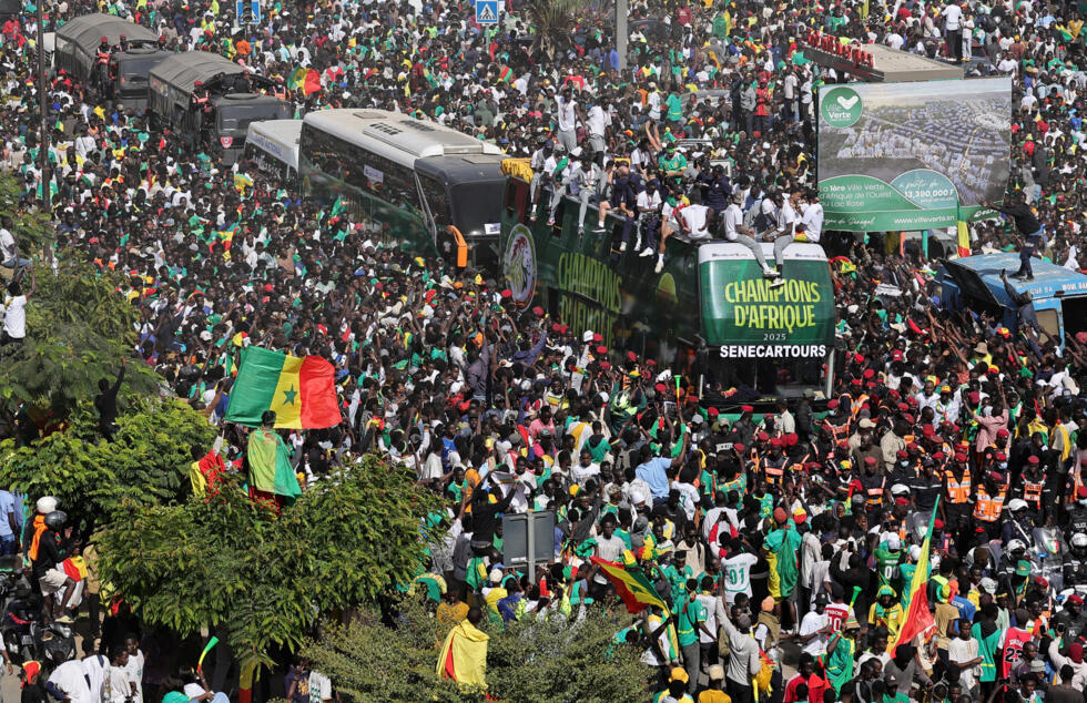 CAN 2025 : les Lions de la Teranga fêtés par des dizaines de milliers de Sénégalais