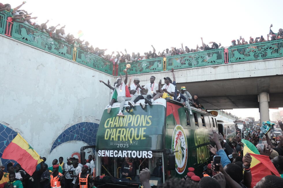 CAN 2025 : les Lions de la Teranga fêtés par des dizaines de milliers de Sénégalais