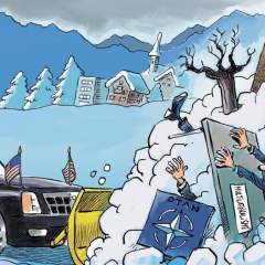 L'actu en dessin : à Davos, un face-à-face tendu entre Trump et les Européens