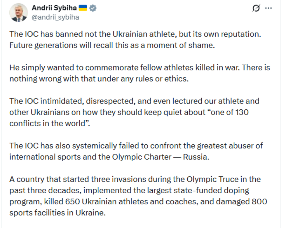 JO-2026 : l'Ukrainien Heraskevych disqualifié pour son casque honorant des victimes de la guerre