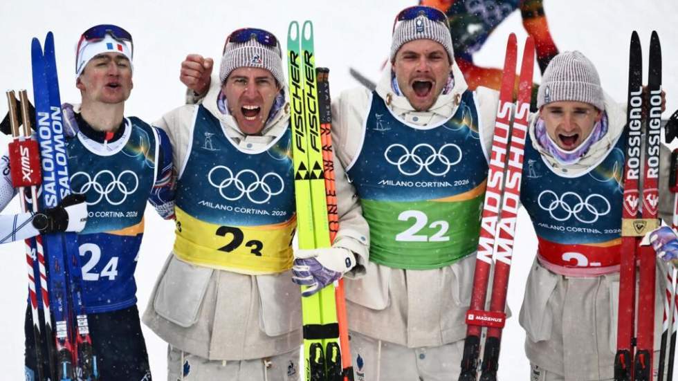 JO 2026 : le relais masculin de biathlon en or et dans l'Histoire, record de médailles pour la France