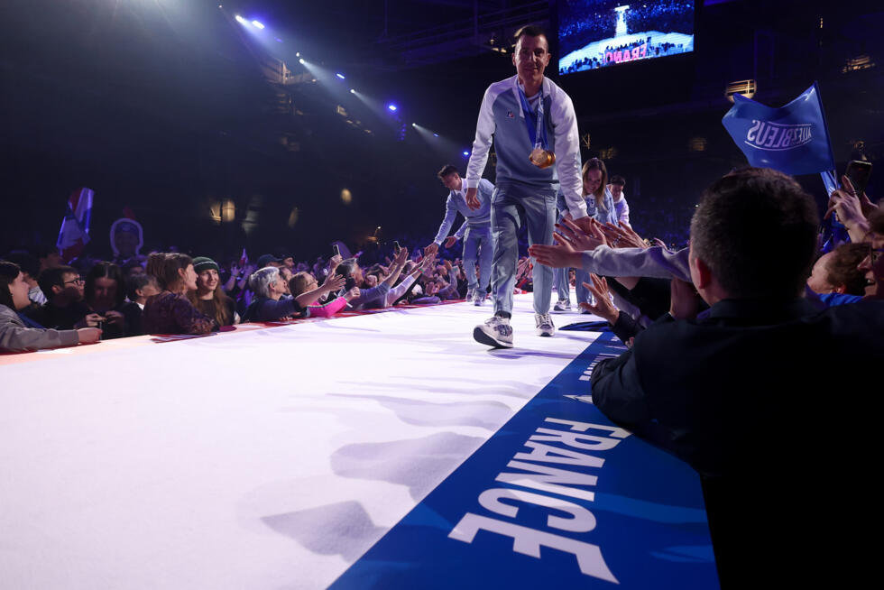 Les athlètes français fêtés à Albertville, le Comité d'organisation des JO 2030 sous pression Les athlètes français fêtés à Albertville, le Comité d'organisation des JO 2030 sous pression
