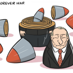 L'actu en dessin : quatre ans de conflit en Ukraine, la "guerre éternelle de Poutine"