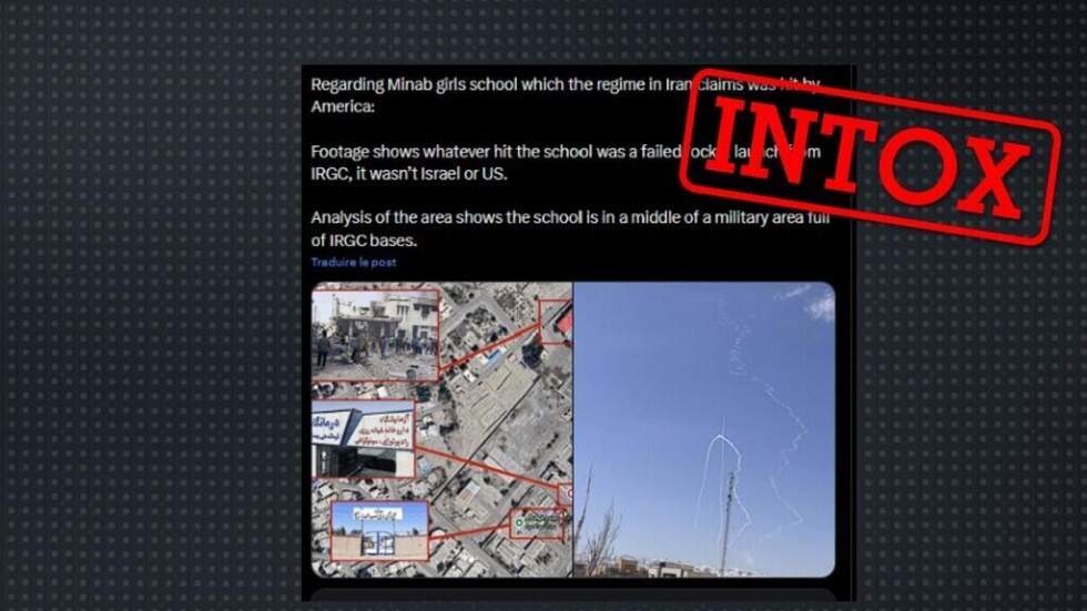 Le bombardement d'une école en Iran, cible d'intox