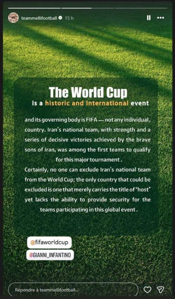 Irak ou Émirats arabes unis : à qui profiterait un retrait de l’Iran à la Coupe du monde ?