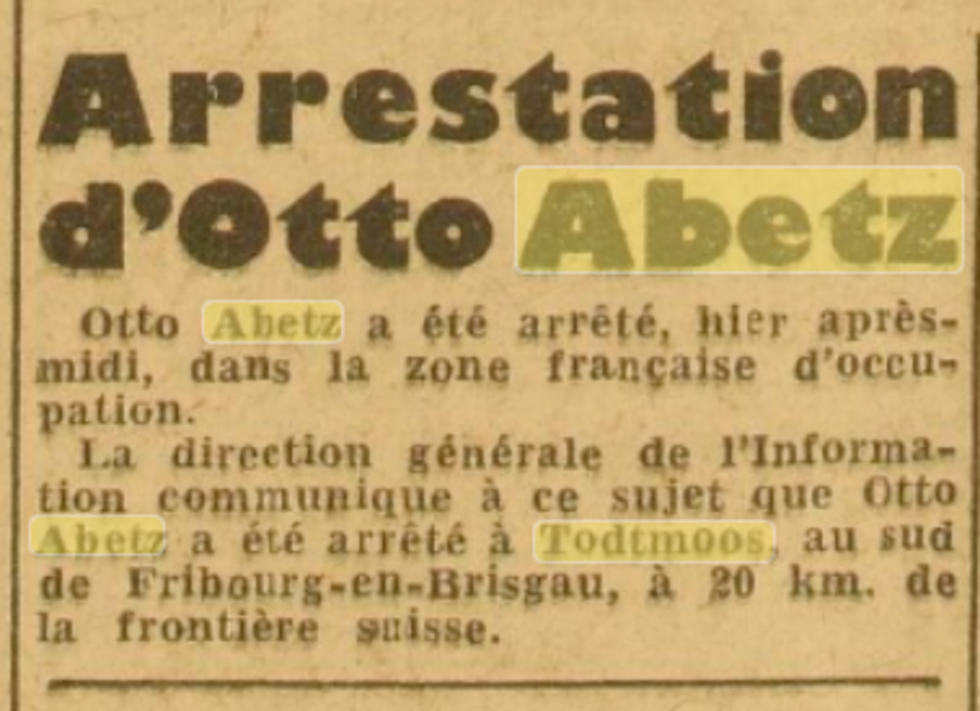 "J'ai arrêté Otto Abetz" : l'incroyable traque du haut dignitaire nazi par un résistant juif