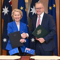 L'Australie et l'Union européenne signent un vaste accord commercial