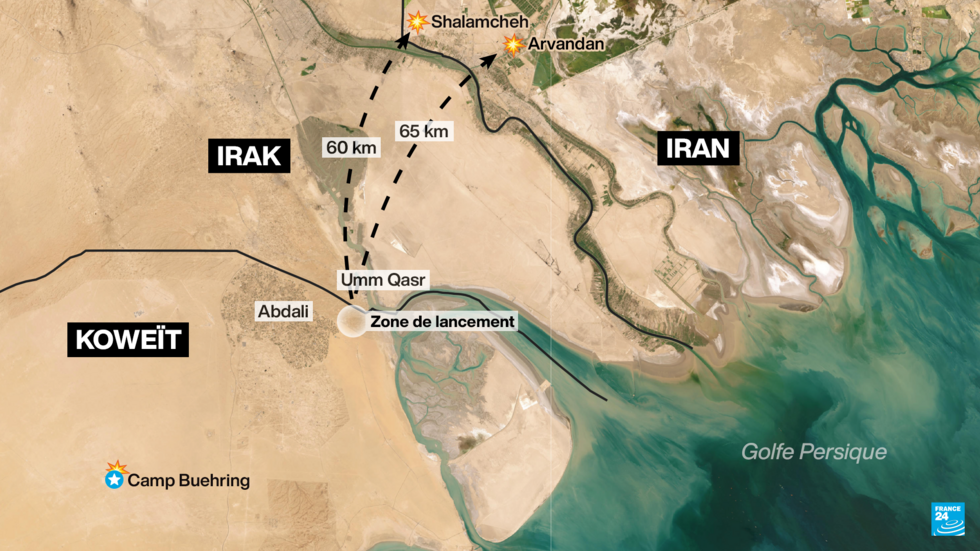 Des vidéos documentent le lancement de missiles américains depuis le Koweït vers l'Iran Des vidéos documentent le lancement de missiles américains depuis le Koweït vers l'Iran