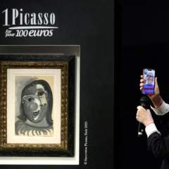 L'instant + : un chanceux remporte un tableau de Picasso contre 100 euros et pour la bonne cause