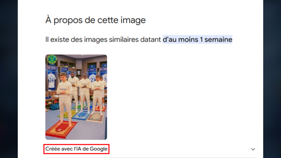 Le footballeur Arda Güler en train de diriger une prière avant un match ? Une image trompeuse