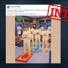 Le footballeur Arda Güler en train de diriger une prière avant un match ? Une image trompeuse