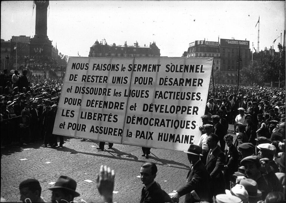 La victoire du Front Populaire, sociale et antifasciste, "moment unique" dans l'histoire française