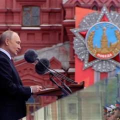 Défilé du 9-Mai : Poutine dit que son armée affronte en Ukraine des "forces agressives"