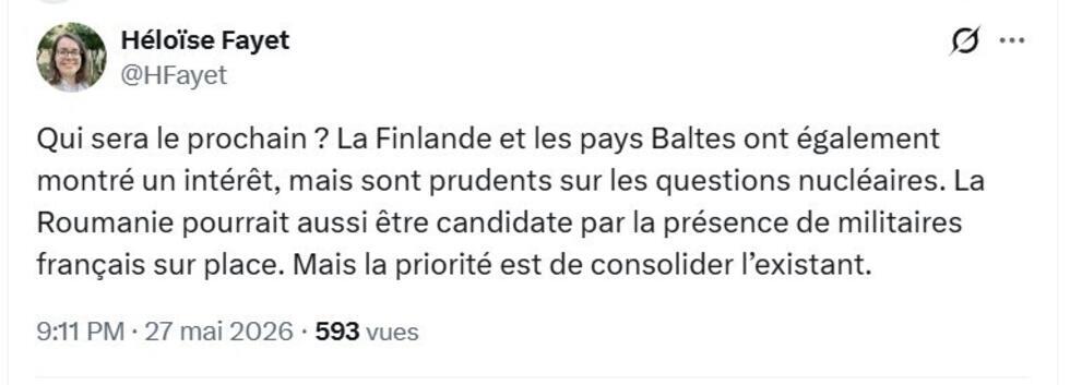 La France annonce l'entrée de la Norvège dans son projet de "dissuasion nucléaire avancée"