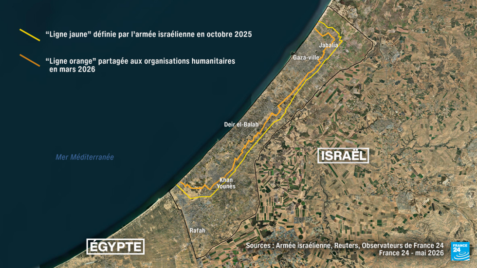 Gaza : avec la "ligne orange", Israël a déjà commencé à étendre son contrôle territorial