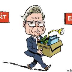 L'actu en dessin : au Royaume-Uni, la démission du Premier ministre Keir Starmer