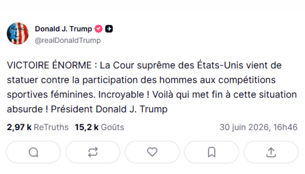 Les sportives américaines transgenres bannies de compétitions féminines