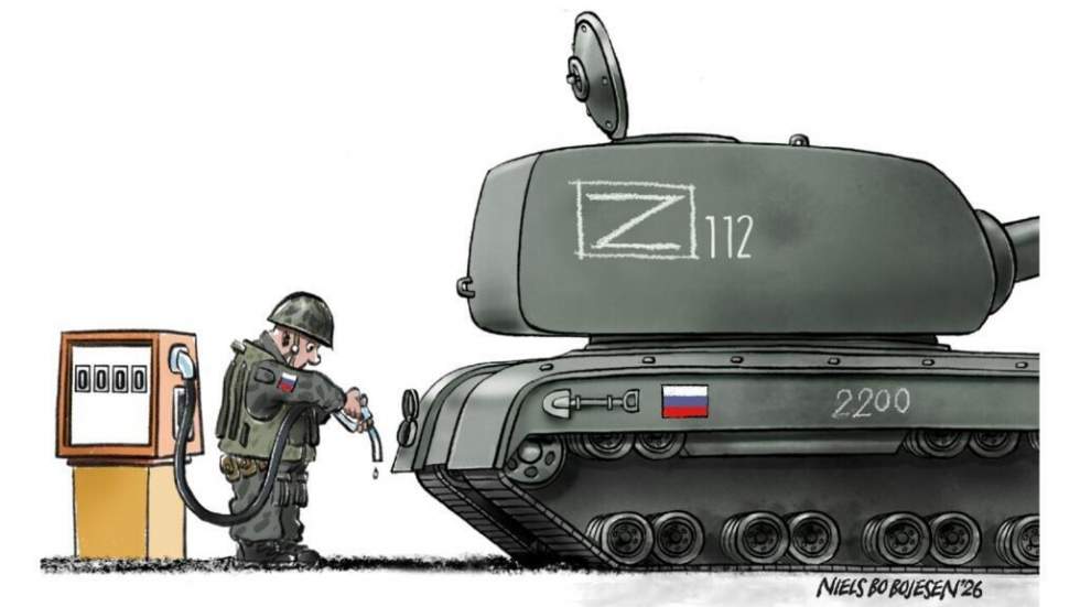 L'actu en dessin : les frappes ukrainiennes mettent la Russie à sec