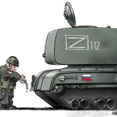 L'actu en dessin : les frappes ukrainiennes mettent la Russie à sec