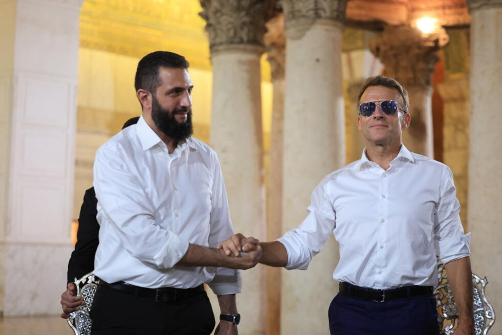 Emmanuel Macron retrouve Ahmed al-Chareh pour sa visite historique en Syrie