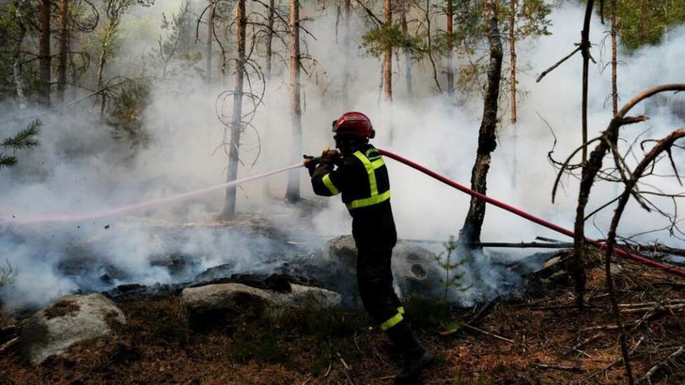 Incendies à Fontainebleau : Emmanuel Macron attendu sur le front des flammes Incendies à Fontainebleau : Emmanuel Macron attendu sur le front des flammes