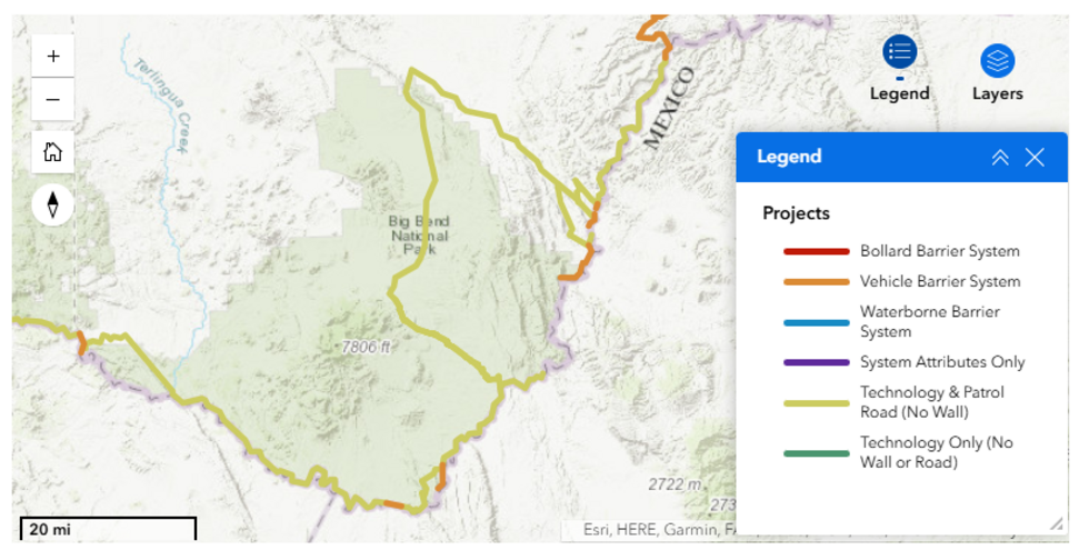 Au Texas, un projet de barrières anti-immigration dans un parc national suscite l’indignation Au Texas, un projet de barrières anti-immigration dans un parc national suscite l’indignation